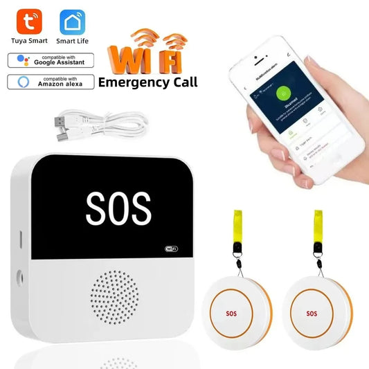 Smart WiFi SOS Pager - Emergency Medical Alert System