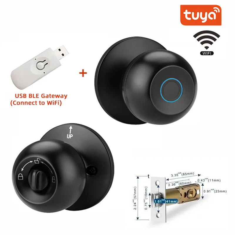 Biometric Fingerprint Smart Door Lock – Keyless Entry, Electronic Security for Home & Apartment