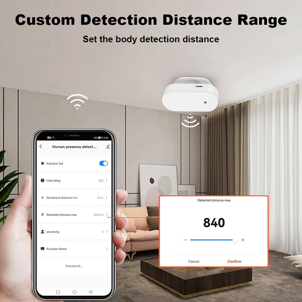 Wireless Motion Sensor Alarm (USB Charging)