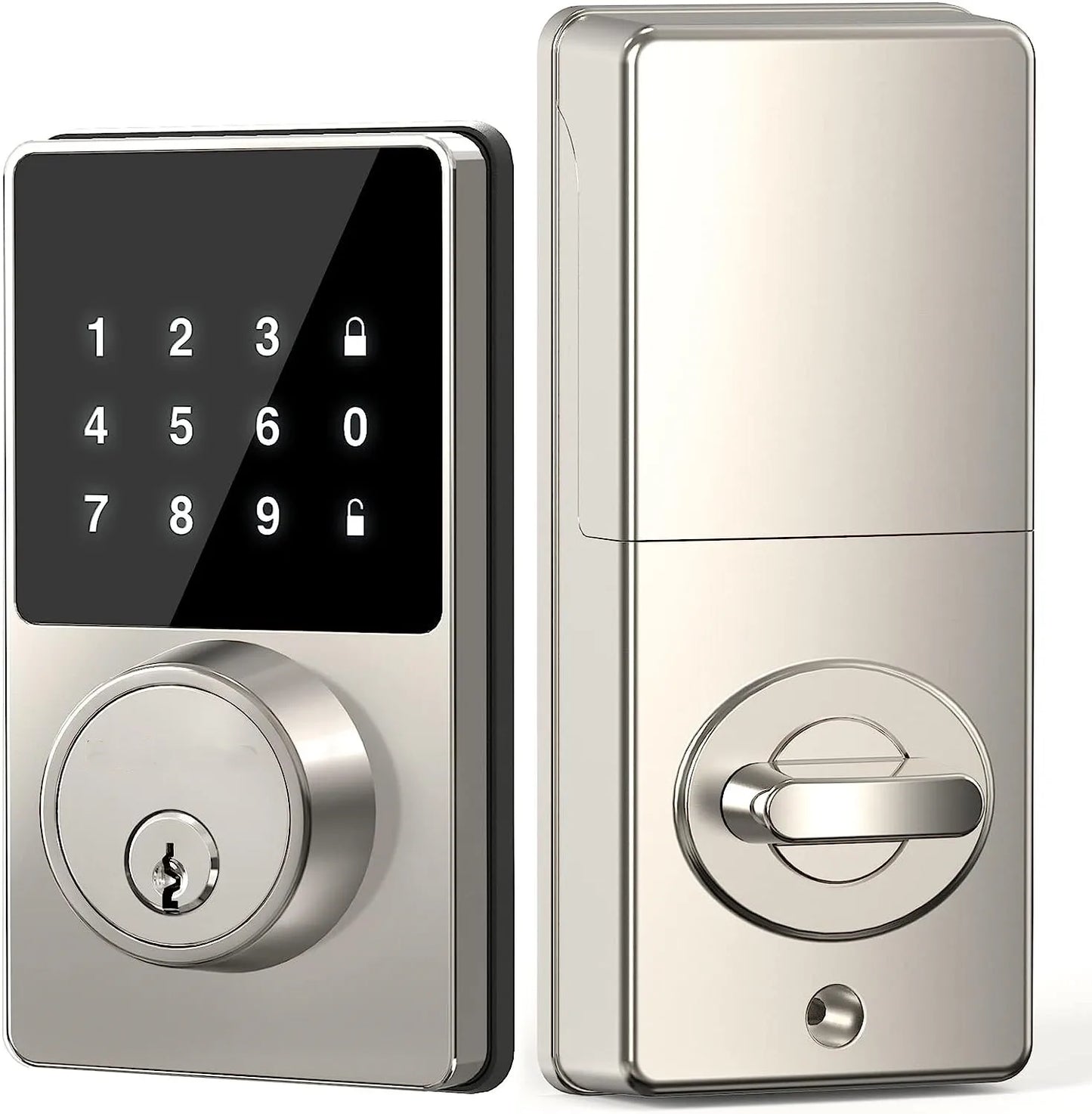 Smart Lock with Keyless Entry – Touchscreen Keypad, App Unlock, Easy Installation, Supports 50 User Codes