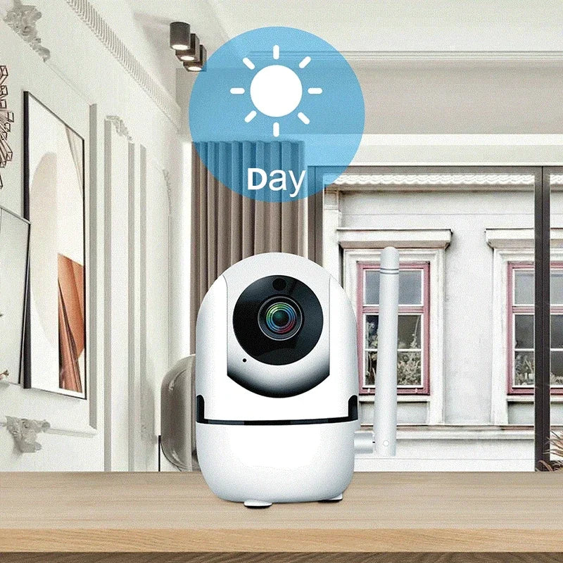 1080P HD Smart Home Security Camera – Auto-Tracking Wireless Surveillance with Night Vision