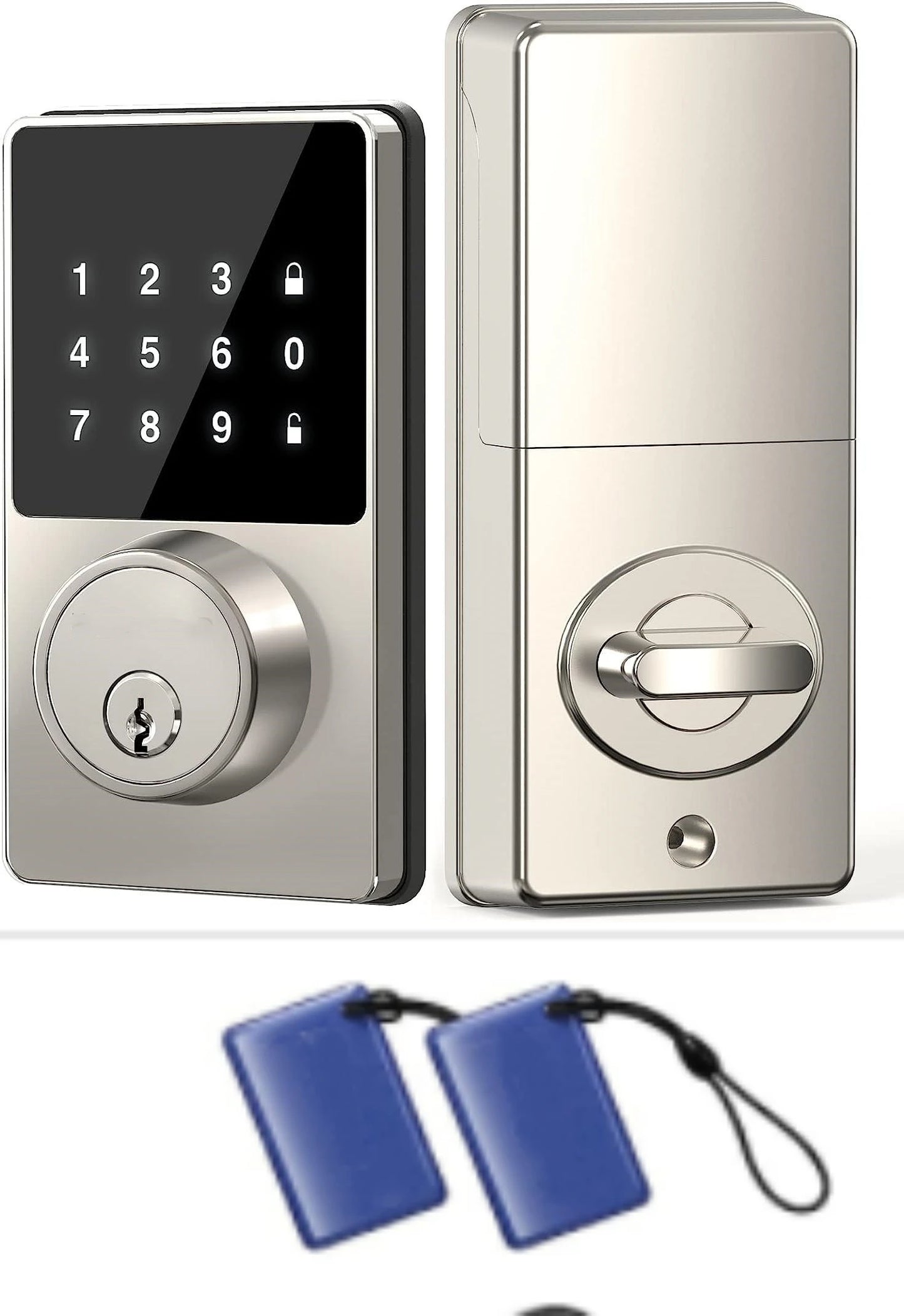 Smart Lock with Keyless Entry – Touchscreen Keypad, App Unlock, Easy Installation, Supports 50 User Codes