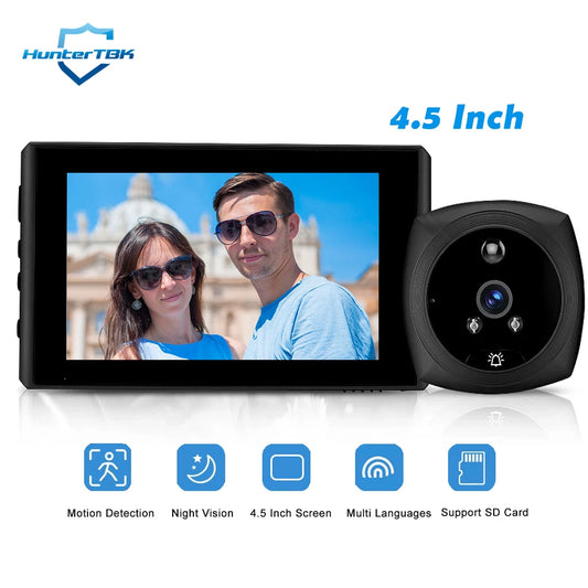 Smart 4.5 Inch 1080P Digital Door Viewer with Motion Detection & Night Vision