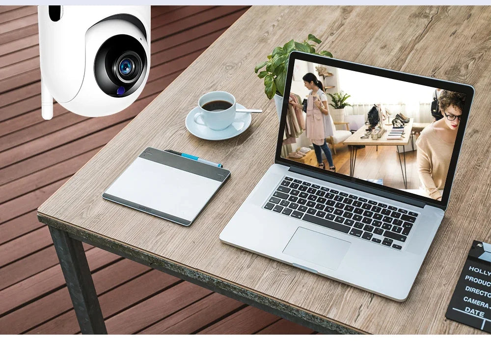 1080P HD Smart Home Security Camera – Auto-Tracking Wireless Surveillance with Night Vision