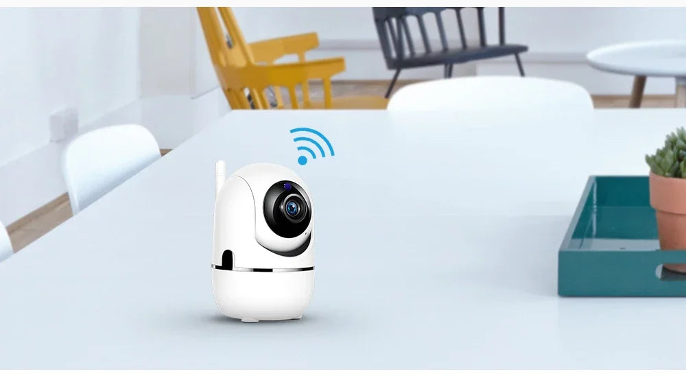 1080P HD Smart Home Security Camera – Auto-Tracking Wireless Surveillance with Night Vision