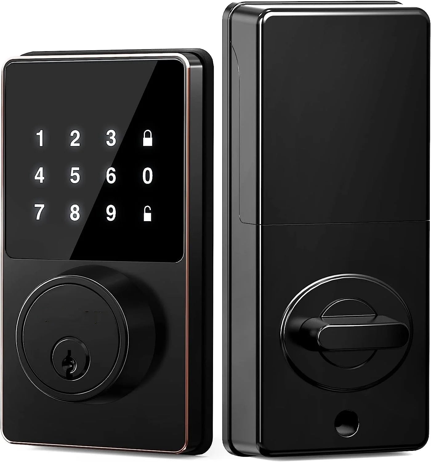 Smart Lock with Keyless Entry – Touchscreen Keypad, App Unlock, Easy Installation, Supports 50 User Codes