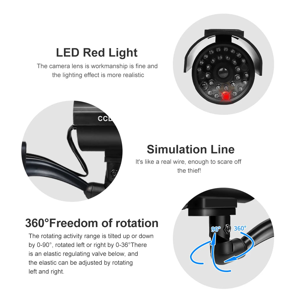 Fake Solar CCTV Cam (LED Light)